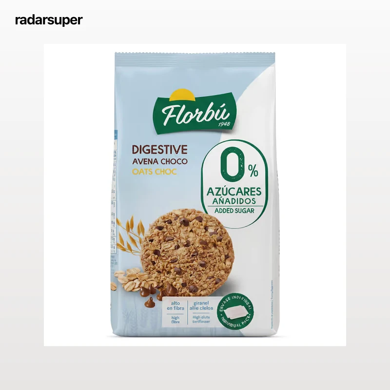 Digestive avena choco 0% azúcares añadidos Florbu 245 g