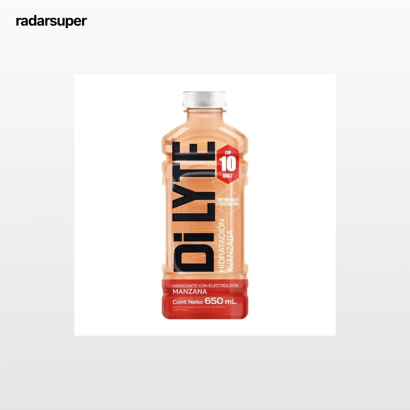 Dilyte bebida isotónica hidrante con electrolitos sabor manzana botella 65 cl.