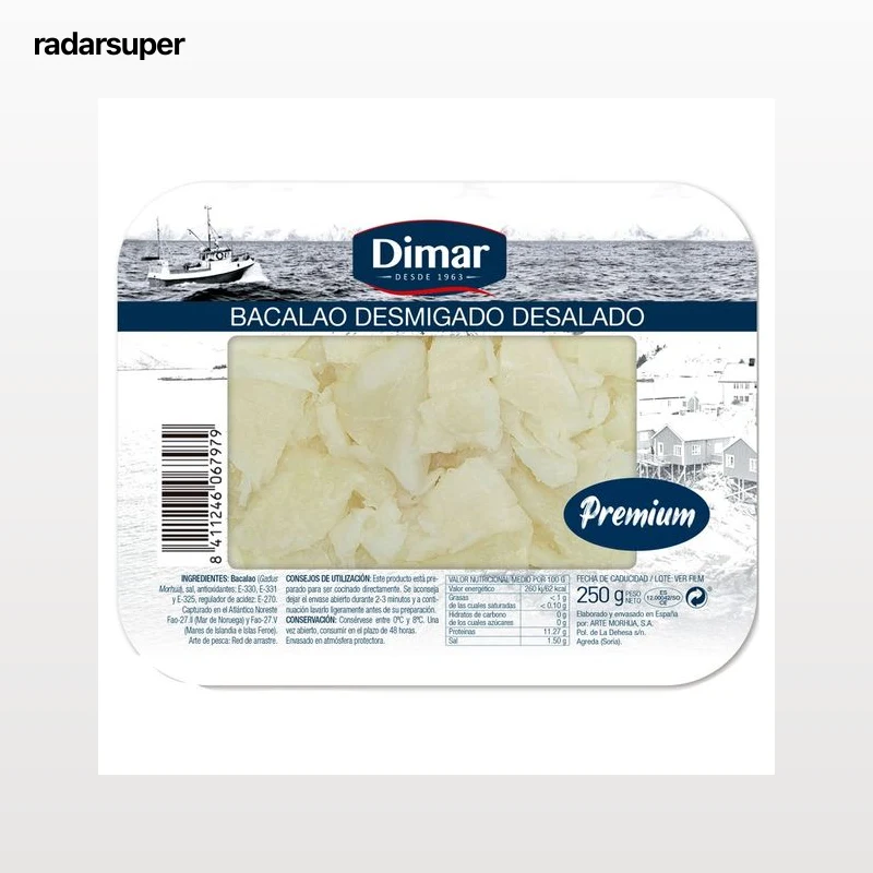 DIMAR Bacalao desalado desmigado 250 g.