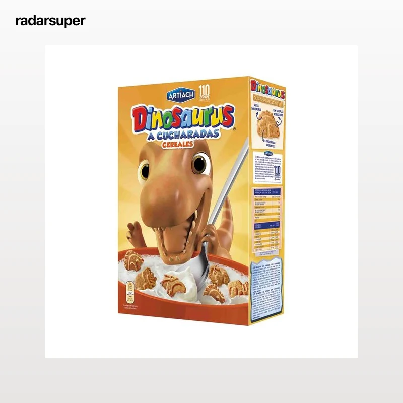 DINOSAURUS Galletas de cereales con forma de dinosaurios 320 g.