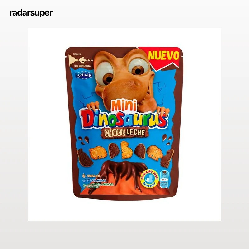 DINOSAURUS Mini Galletas de chocolate con leche 120 g.
