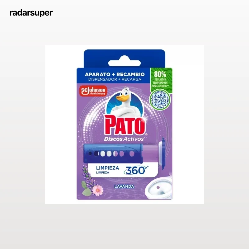 Discos WC activos inodoros lavanda aparato + recambio Pato 1 ud.