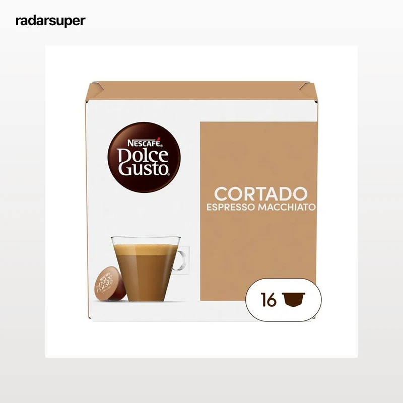 DOLCE GUSTO Café en cápsulas cortado espresso Macchiato 16 uds. .