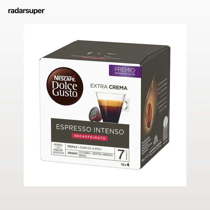 DOLCE GUSTO Café en cápsulas descafeinado Espresso I7, 16 uds.