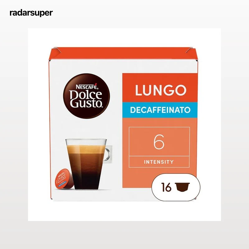 DOLCE GUSTO Café en cápsulas descafeinado lungo 16 uds.