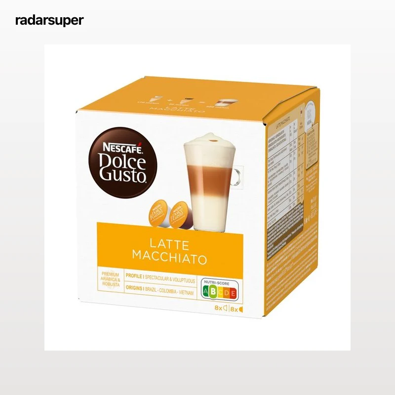 DOLCE GUSTO Café en cápsulas Latte Macchiato  I2, 8 uds.