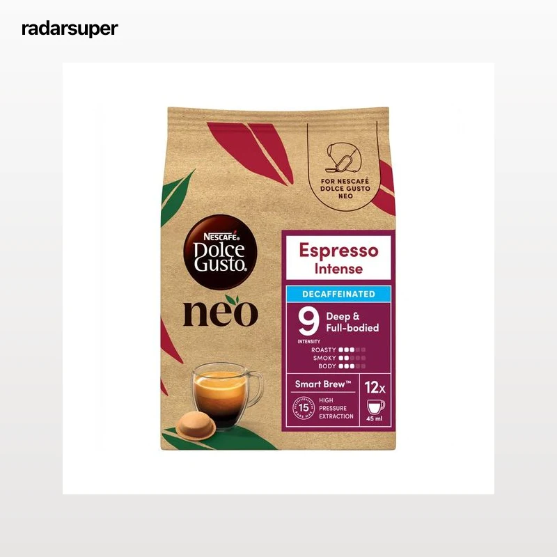 DOLCE GUSTO NEO Café cápsulas espresso intenso descafeinado 12 uds. 69 g.
