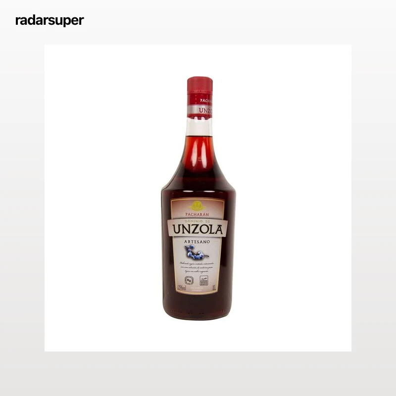 DOMINIO DE UNZOLA Pacharan artesano, elaborado con una selección de endrinas DOMINIO DE UNZOLA botella de 1 l.