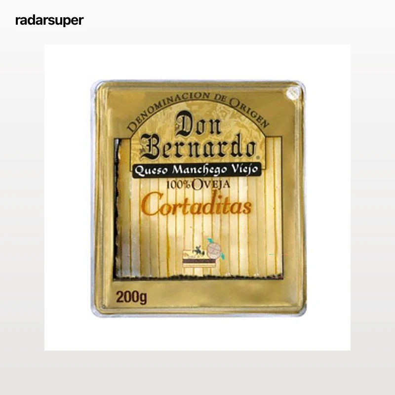 DON BERNARDO Queso cortado manchego cortaditas 200 g.