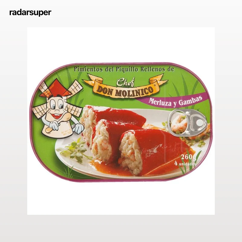 DON MOLINICO Pimiento relleno de merluza y gambas 260g