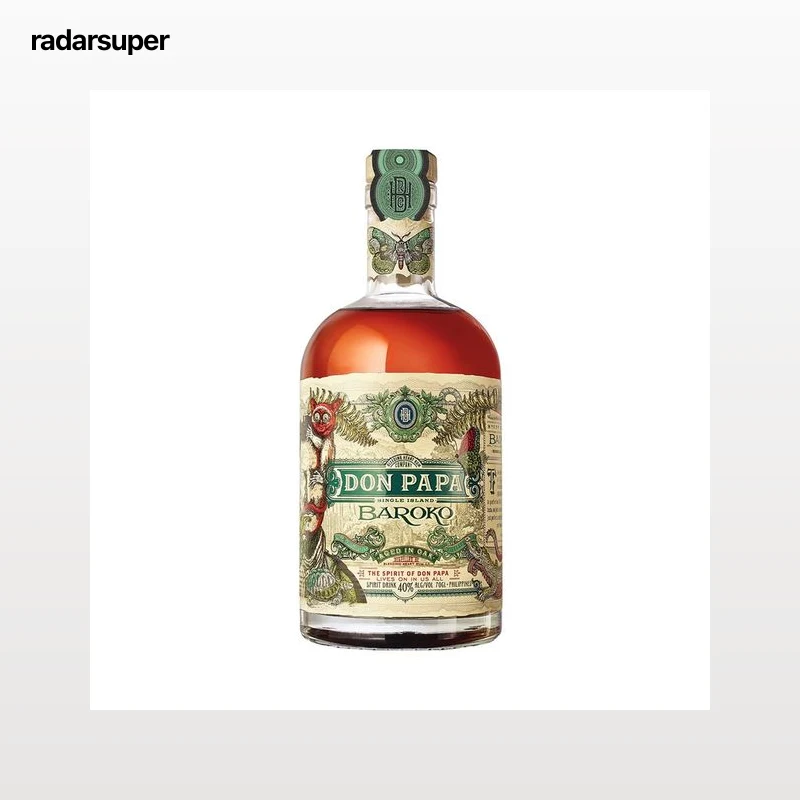 DON PAPA Baroko Ron dorado envejecido en roble, elaborado en Filipinas botella 70 cl.