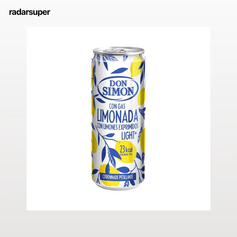 DON SIMON Bebida limonada con gas en lata, 300 ml.