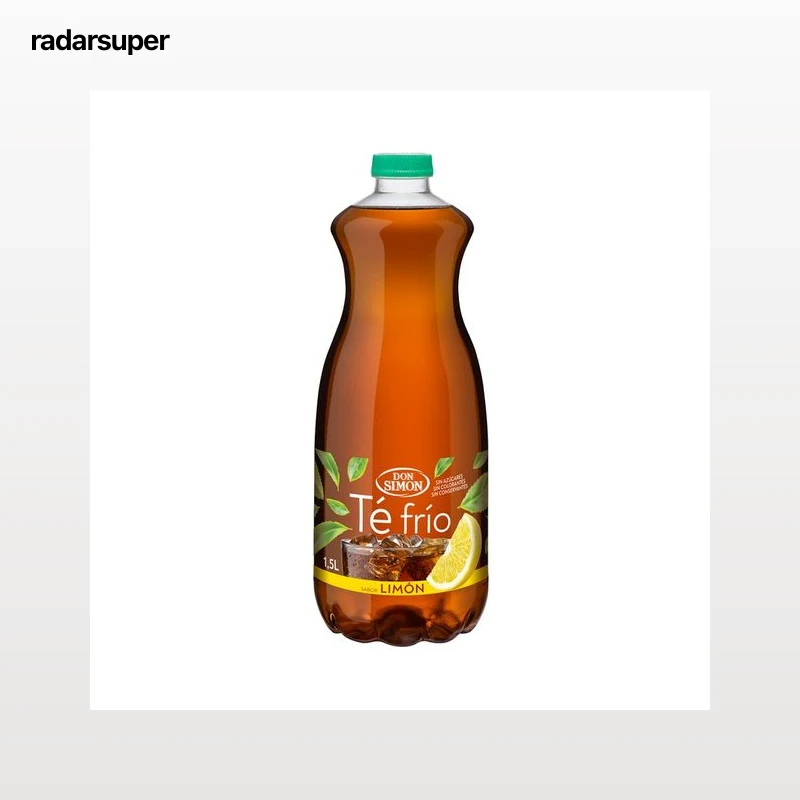DON SIMON Bebida de té con sabor a limón sin azucar, botella de 1,5 litros