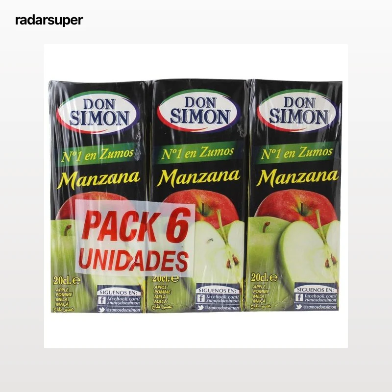 DON SIMON Brick zumo de manzana 6 uds x 20 cl.