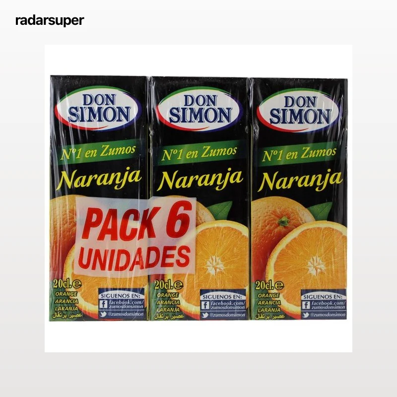 DON SIMON Brick zumo de naranja 6 uds x 20 cl.