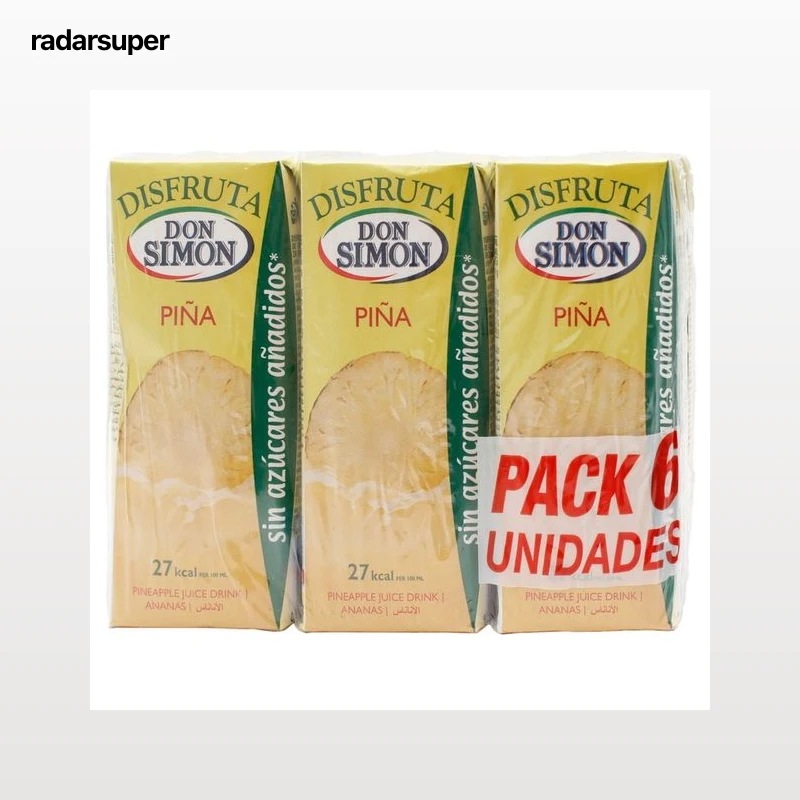 DON SIMON Néctar de piña pack 6 x 20 ml.
