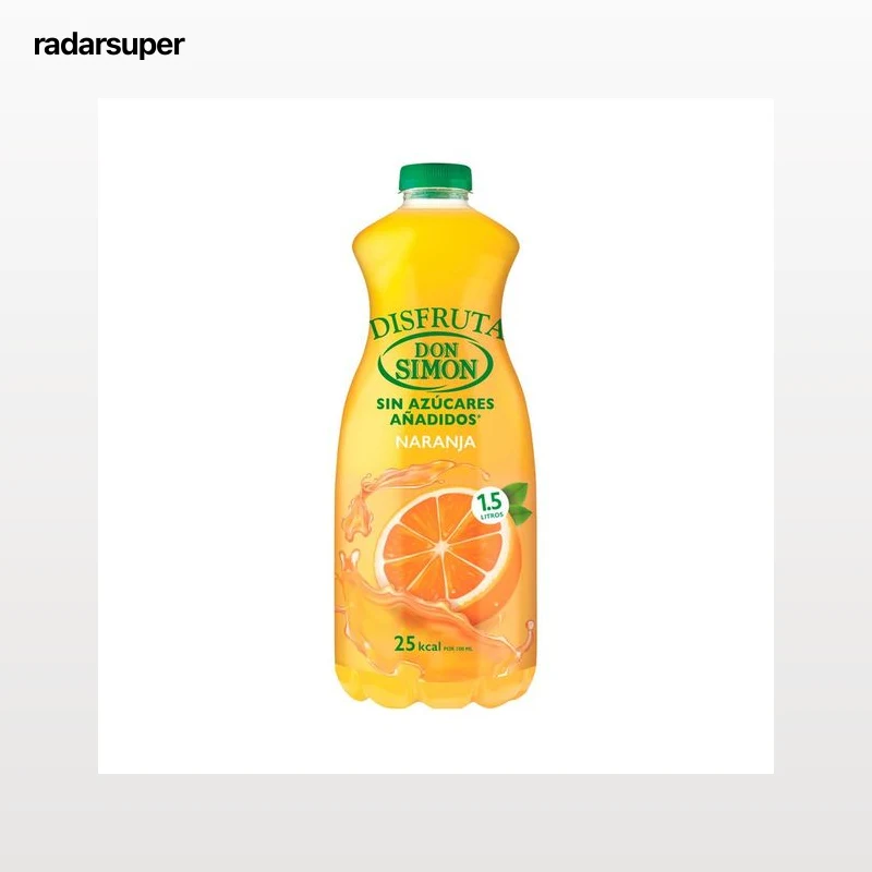 DON SIMON Néctar sin azúcar añadido de naranja botella de 1,5 l.