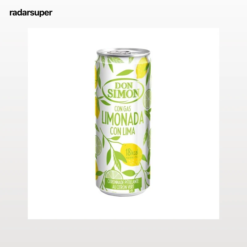 DON SIMON Refresco con gas de limonada con lima, 330 ml.