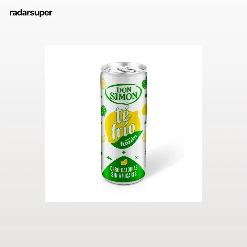 Don Simón té frío sabor limón sin calorías cero calorías lata 33 cl.