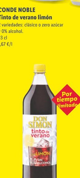 DON SIMÓN Tinto de verano con limón sin alcohol