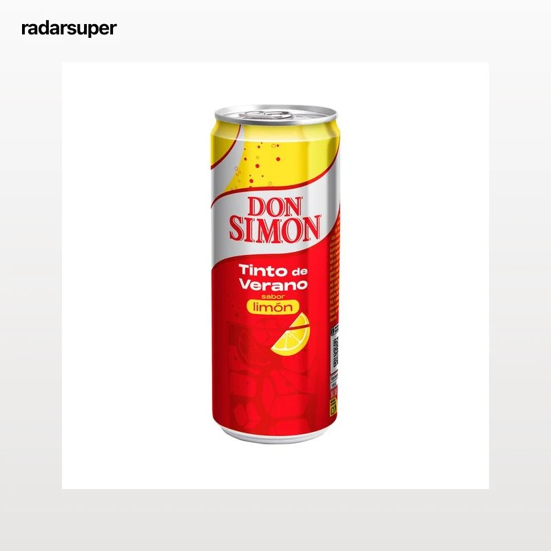 DON SIMON Tinto de verano sabor limón lata de 33 cl.