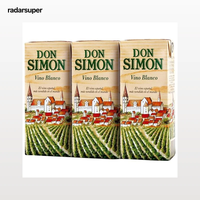 DON SIMON Vino blanco de mesa DON SIMON 3 x 200 ml.