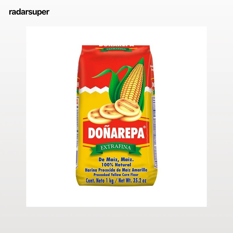 DOÑA AREPA Harina maíz precocida amarilla1 kg.