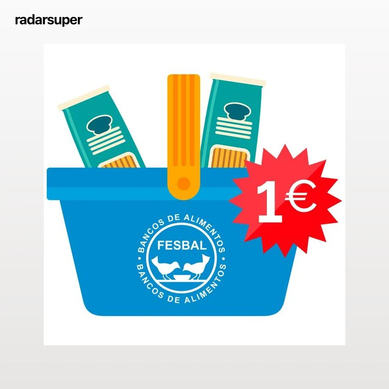 Donación de 1€ a la Federación de BANCOS DE ALIMENTOS Campaña La Gran Recogida de Alimentos 2026.