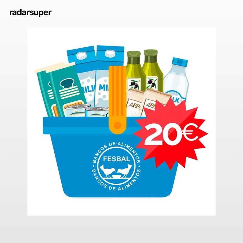 Donación de 20€ a la Federación de BANCOS DE ALIMENTOS Campaña La Gran Recogida de Alimentos 2026.