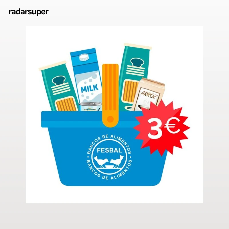 Donación de 3€ a la Federación de BANCOS DE ALIMENTOS Campaña La Gran Recogida de Alimentos 2026.