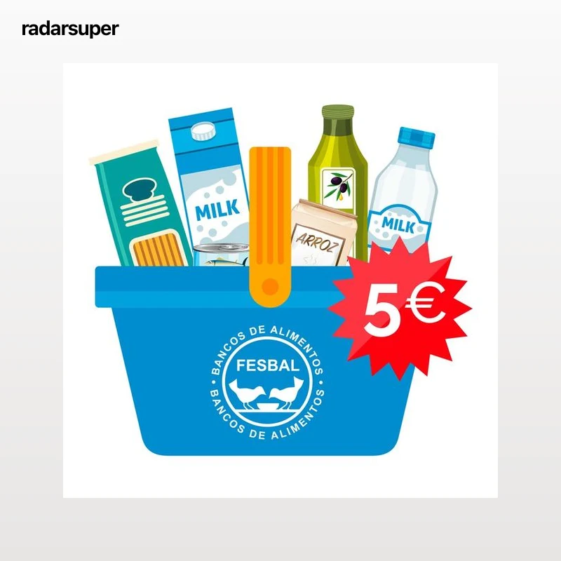 Donación de 5€ a la Federación de BANCOS DE ALIMENTOS Campaña La Gran Recogida de Alimentos 2026.