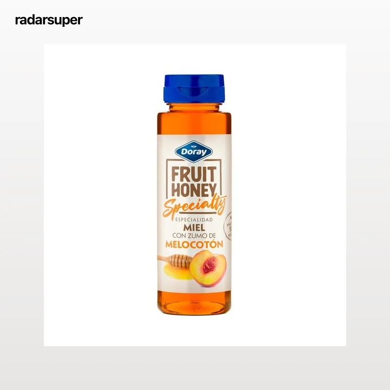 DORAY Fruit Honey Specialty Miel con zumo de melocoton 350 g.