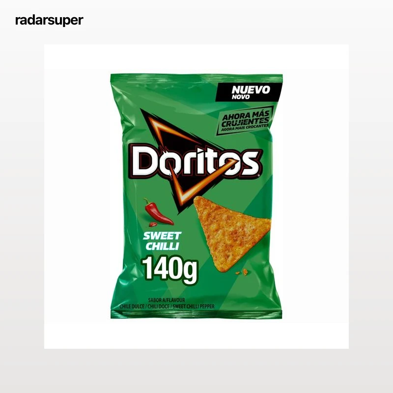 DORITOS Nachos de maíz con sabor a chilli bolsa de 140 g.
