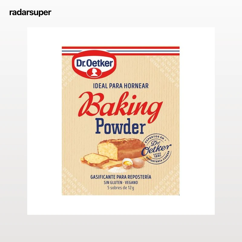 DR. OETKER Baking Glasificante para repostería 5 sobres 60 g.