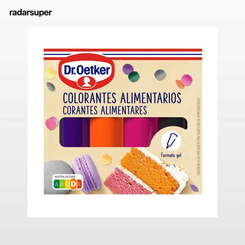 DR.OETKER Colorantes alimentarios oscuros 40 g.