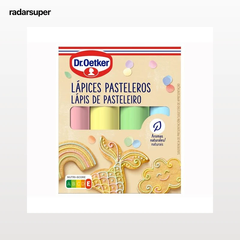 DR.OETKER Lápices pasteleros color pastel 68 g.