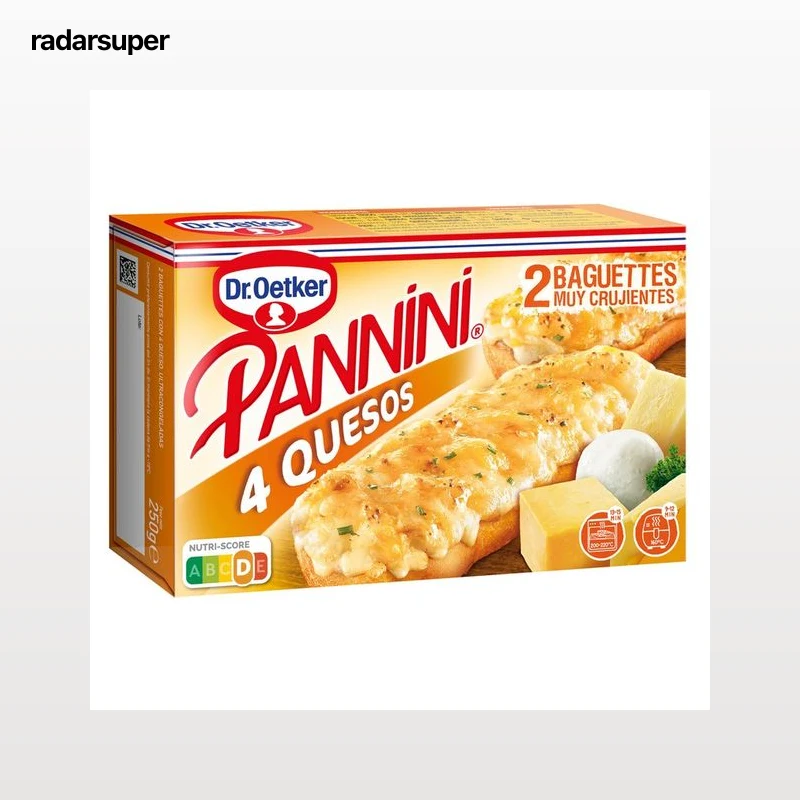 DR. OETKER Pannini a los 4 quesos 2 x 125 g.