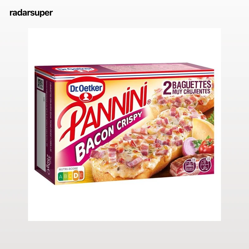 DR. OETKER Pannini de bacon crujiente 2 x 125 g.