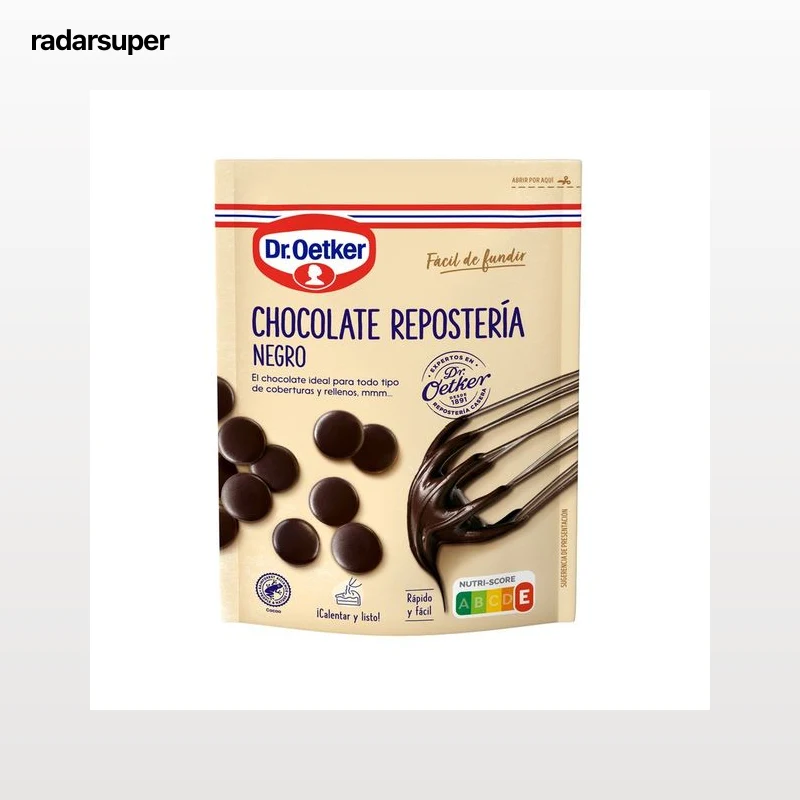 DR. OETKER Perlas de chocolate negro 150 g.