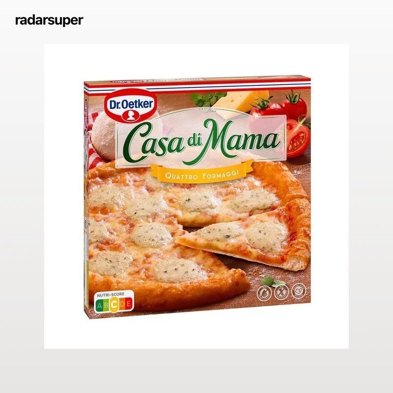 DR. OETKER Pizza 4 quesos Casa di mama 395 g.