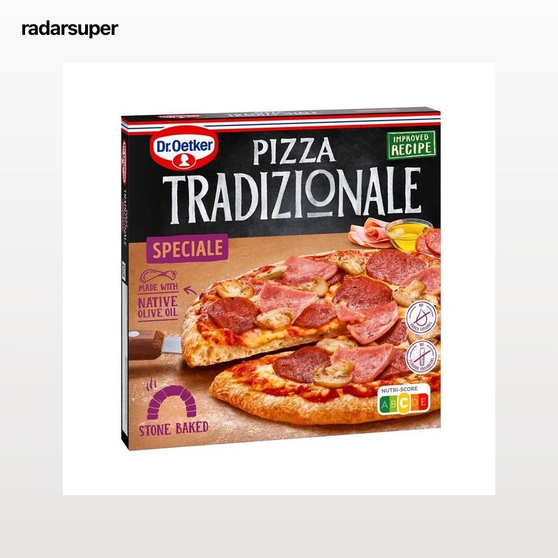 DR. OETKER Pizza especial con crema de leche Tradizionale 345 g.