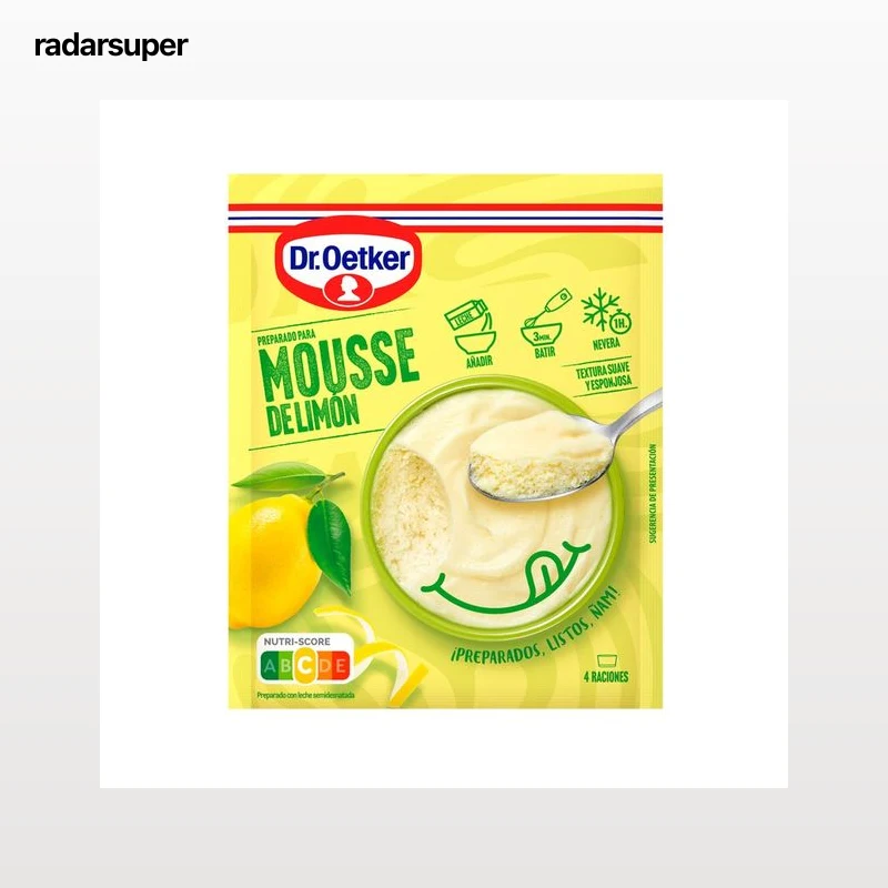 DR. OETKER Postre en polvo mousse de limón 80 gr.