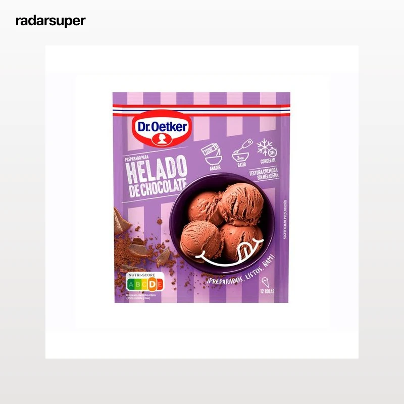 DR. OETKER Preparado para helado de chocolate 96 gr.
