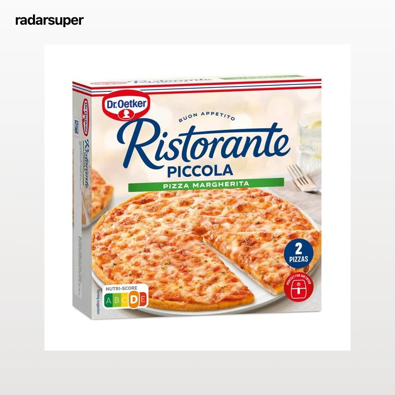 DR. OETKER Ristorante piccola Pizza margarita de base fina 272 g.