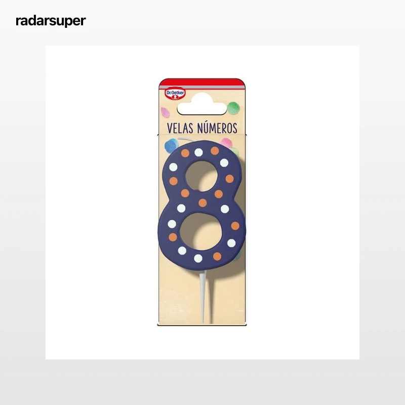 DR. OETKER Vela número ocho, 1 uds.