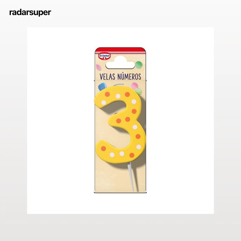 DR. OETKER Vela número tres, 1 uds.