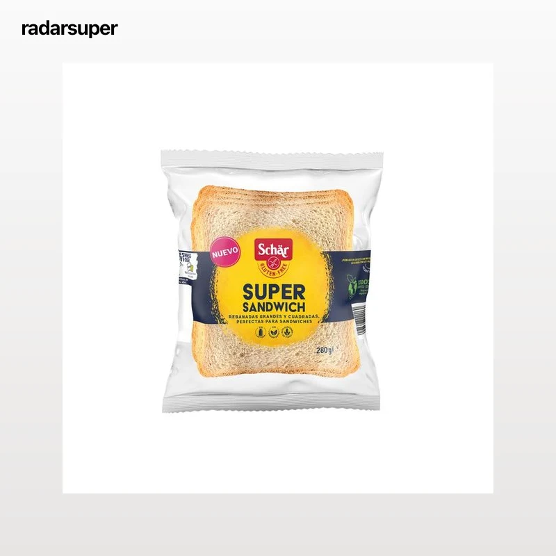 DR.SCHÄR Rebanadas de pan para sandwichs sin gluten DR. SCHÄR 280 g.
