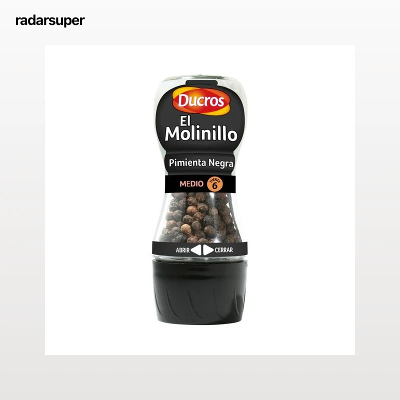 DUCROS Pimienta negra en molinillo 35 g.