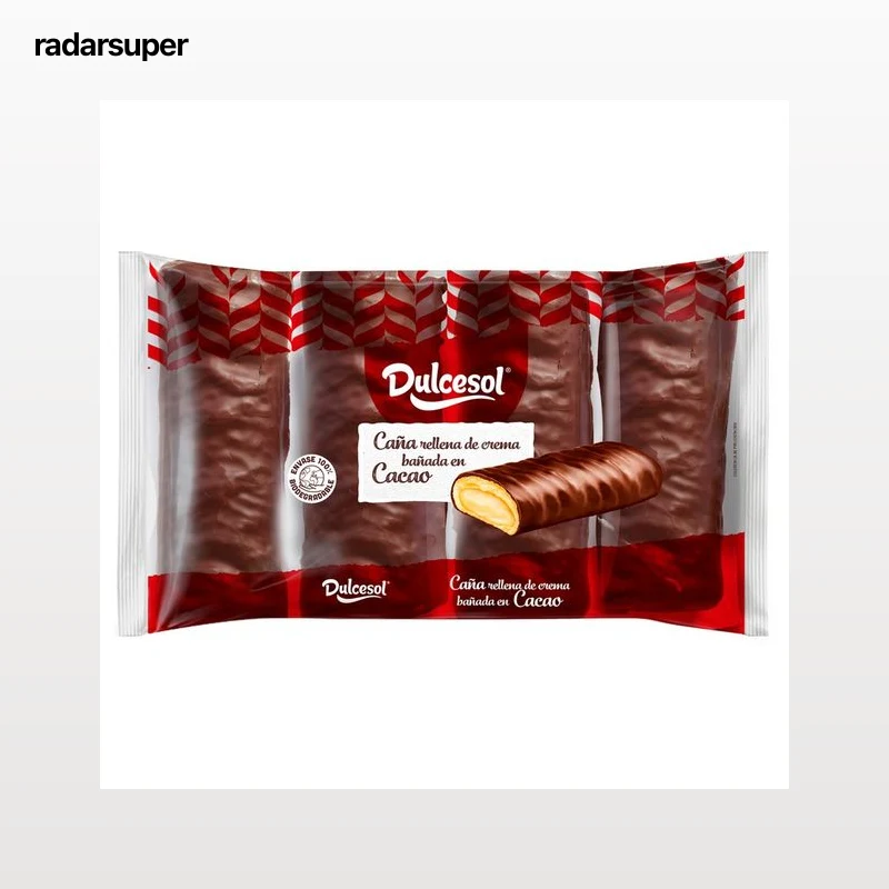 DULCESOL Caña de chocolate y crema 320 g.