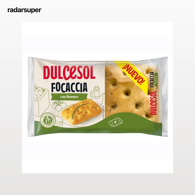 DULCESOL Focaccia con romero 4 uds. 210 g.